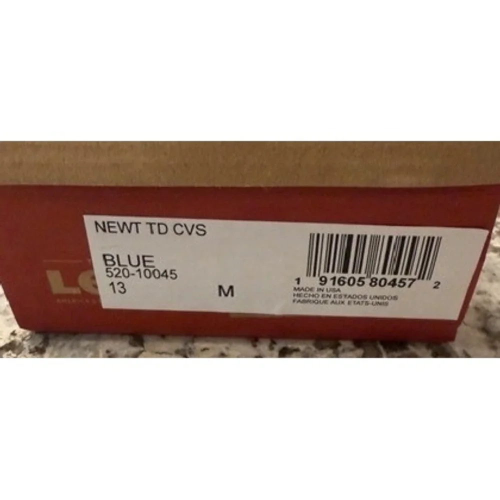 Levi Strauss Kids Shoes Blue Tie Dye‎ Comfort Collection Slip On Size 13